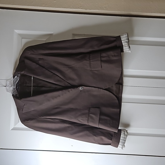 Theory Womens Brown Blazer Sz 2 - Picture 3 of 11
